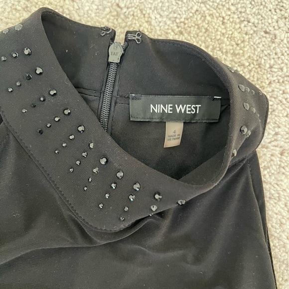 Nine West Belted Jersey Jumpsuit - size 4 - Picture 3 of 7